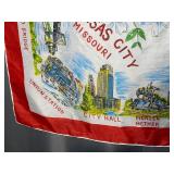 Kansas City Missouri Souvenir Scarf - City Hall, Union Station & Landmarks Print