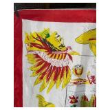 Utah The Friendly State Map Souvenir Scarf - Colorful Border Design