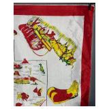Utah The Friendly State Map Souvenir Scarf - Colorful Border Design
