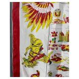 Utah The Friendly State Map Souvenir Scarf - Colorful Border Design