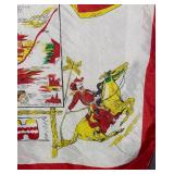 Utah The Friendly State Map Souvenir Scarf - Colorful Border Design