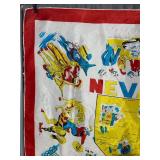 Nevada Map Souvenir Scarf - Vintage Travel Textile with Las Vegas & Town Labels