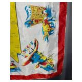 Nevada Map Souvenir Scarf - Vintage Travel Textile with Las Vegas & Town Labels