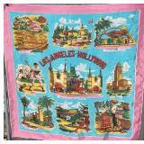Los Angeles Hollywood Souvenir Scarf - City Landmarks Print