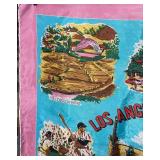 Los Angeles Hollywood Souvenir Scarf - City Landmarks Print