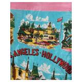Los Angeles Hollywood Souvenir Scarf - City Landmarks Print