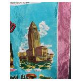 Los Angeles Hollywood Souvenir Scarf - City Landmarks Print
