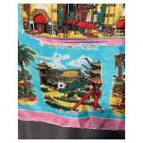 Los Angeles Hollywood Souvenir Scarf - City Landmarks Print