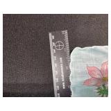 South Dakota Map Scarf - Floral Pink Flowers on Light Blue Fabric Souvenir