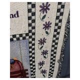 Simply Home Throw Quilt - Friendship Bench Scene & Quote (100% Cotton)