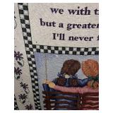 Simply Home Throw Quilt - Friendship Bench Scene & Quote (100% Cotton)
