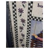 Simply Home Throw Quilt - Friendship Bench Scene & Quote (100% Cotton)