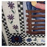 Simply Home Throw Quilt - Friendship Bench Scene & Quote (100% Cotton)