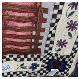 Simply Home Throw Quilt - Friendship Bench Scene & Quote (100% Cotton)