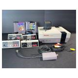 Nintendo NES-001 Entertainment System with 4 Controllers, 2 Cartridges, AV Cables & RF Modulator