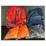 Mini Day Packs - Folds into Pouch - Assorted Colors (Lot of 6)