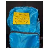 Mini Day Packs - Folds into Pouch - Assorted Colors (Lot of 6)