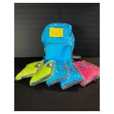 Mini Day Packs - Folds into Pouch - Assorted Colors (Lot of 6)