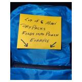Mini Day Packs - Folds into Pouch (Lot of 6)