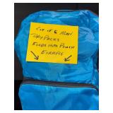 Mini Day Packs - Folds Into Pouch (Lot of 6)