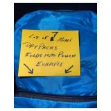 Mini Day Packs - Folds Into Pouch (Lot of 6)