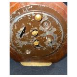 Antique Clock Lot - Ingraham & Miller 8-Day Alarm & Mantel Clocks, Floral Plate Clock