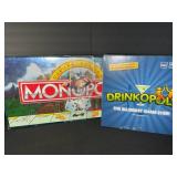 Monopoly Deluxe Edition & Drinkopoly Board Games