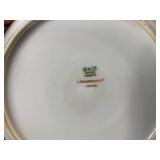 Limoges L. Bernardet & Cie Lilac Floral Dinnerware Set with Covered Sugar & Gravy Boat