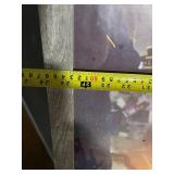 Framed Art Print - Silhouette with Backpack at Sunset City