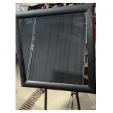 Black Framed Standing Mirror - Full-Length Mirror on Metal Stand