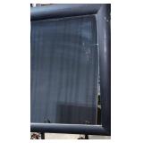 Black Framed Standing Mirror - Full-Length Mirror on Metal Stand