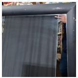 Black Framed Standing Mirror - Full-Length Mirror on Metal Stand