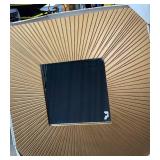 Gold Sunburst Wall Mirror - Square Center Cutout