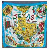 Texas Map Souvenir Scarf
