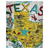 Texas Map Souvenir Scarf