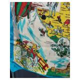 Texas Map Souvenir Scarf