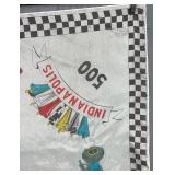 Vintage Indianapolis 500 Souvenir Scarves (Lot of 2) - 29 x 27 - 1960s