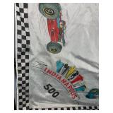 Vintage Indianapolis 500 Souvenir Scarves (Lot of 2) - 29 x 27 - 1960s