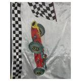 Vintage Indianapolis 500 Souvenir Scarves (Lot of 2) - 29 x 27 - 1960s