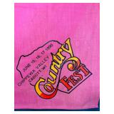Souvenir Scarf - Country Fest, Chippewa Valley (Cadott, WI) 1990