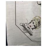 Souvenir Scarf - Vintage Singer Portraits Pattern
