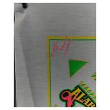 Alabama Crimson Tide Souvenir Scarf - Neon Green/Yellow Print, Autographed, Retro Design