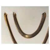 Gold-Tone Snake Chain Necklace Set - 3-Piece