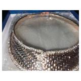 Diamond Pave Circular Bangle Bracelet - Mesh Band
