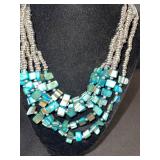 Turquoise & White Beaded Multi-Strand Necklaces - 2-Piece Set