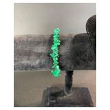 Green Chip Bead Necklace Set - 2 Necklaces & Bracelet