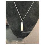 Pearl Jewelry Set - 2-Strand Pearl Necklace, Teardrop Pendant & Pearl Drop Earrings