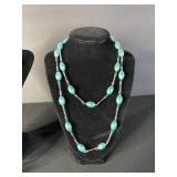 Turquoise Bead Necklaces & Earrings (Lot of 2)