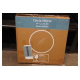 Black Framed Round Mirror - 24"