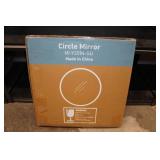 Gold Framed Round Mirror - 20"